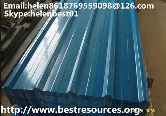 Good price 0.48mm*840mm*4000mm chapa de telhado de aço corrugado PPGI on-line